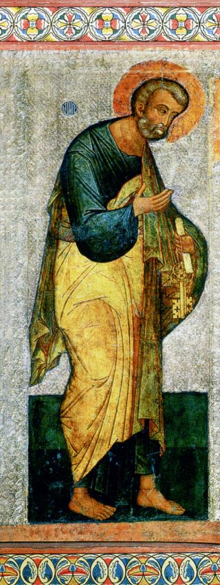 Апостол Петр. Иконостас Софийского собора в Новгороде. Начало XVI в.
