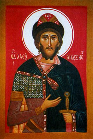 Святой благоверный великий князь Александр Невский, в схиме Алексий
