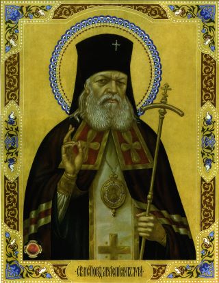 Святитель Лука (Войно-Ясенецкий), архиепископ Симферопольский и Крымский. Икона XXI века.