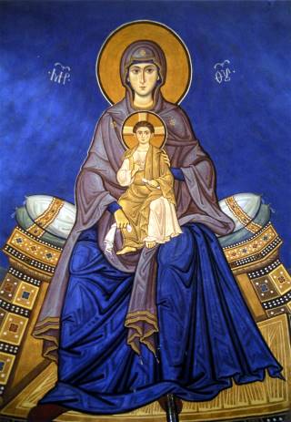Образ Божией Матери в алтаре Никольского собора