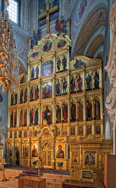 Иконостас Богоявленской церкви храма Богоявления Господня бывшего Богоявленского монастыря, г.Москва.