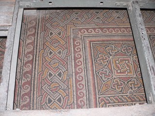 Вифлеем. Часть мозаичного пола базилики Рождества (VI век)