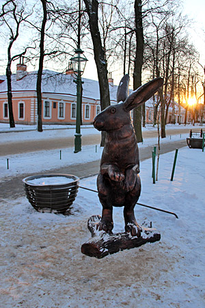 Санкт-Петербург, Скульптура зайца на Заячьем острове.