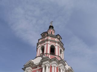 Донской мужской монастырь в Москве, колокольня с надвратным храмом св. праведных Захарии и Елисаветы