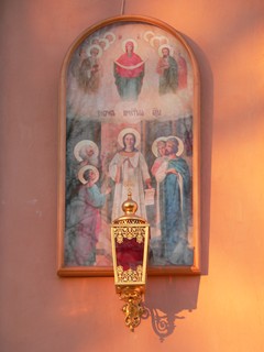 Хотьково, Покровский Хотьков женский монастырь. Икона Покрова Пресвятой Богородицы на Покровском соборе