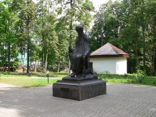 Звенигород, Саввино-Сторожевский мужской монастырь, памятник преподобному Савве Сторожевскому