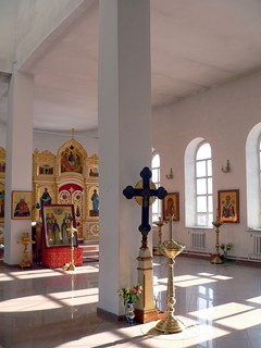 Убранство церкви Казанской иконы Божией Матери в Павловском Посаде.