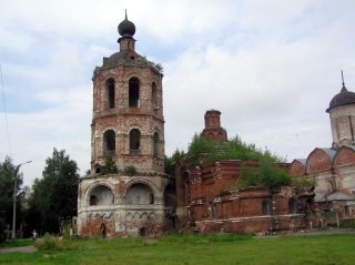 Николо-Пешношский монастырь, колокольня, церковь Сергия Радонежского