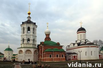 Николо-Пешношский монастырь. Колокольня, Сергиевская церковь, Никольский собор.