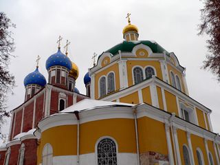 Рязань, Рязанский кремль, Купола Упенского и Христорождественского соборов