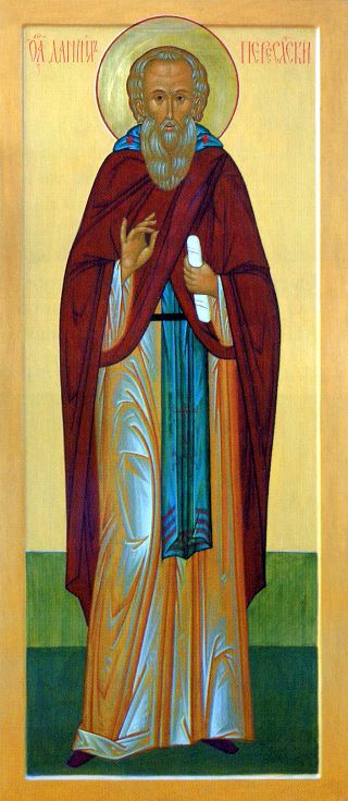Икона преподобного Даниила Переславского из иконостаса Даниловского придела Троицкого собора