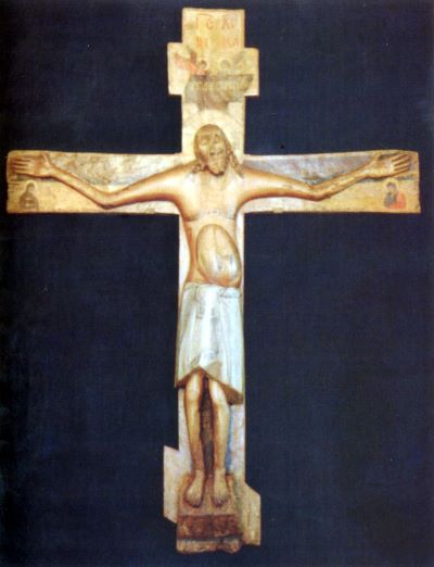 Крест Господень на темном фоне (фото 2003 г.)