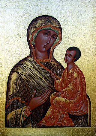 Тихвинская икона Божией Матери. Начало XXI века.