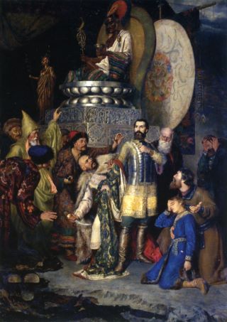 Картина «Князь Михаил Черниговский перед ставкой Батыя»