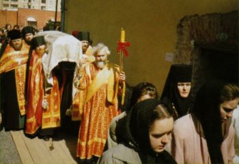 Встреча мощей блаженной Матроны в Покровском монастыре