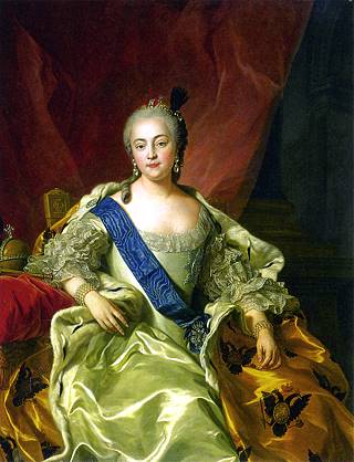 К. Ванлоо. Портрет императрицы Елизаветы Петровны. Франция, 1760 год.