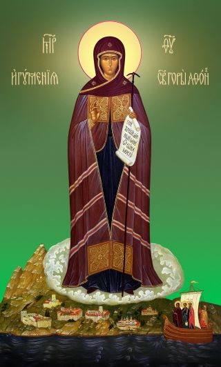 Афонская (Игуменья Святой горы) икона Божией Матери. Галерея икон Щигры.