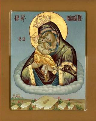 Почаевская икона Божией Матери. Галерея икон Щигры.