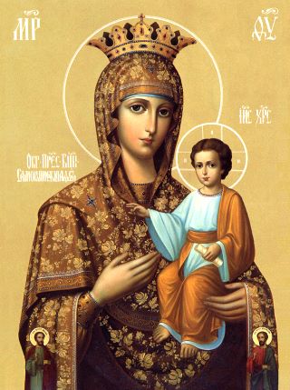 Самонаписавшаяся икона Божией Матери. Галерея икон Щигры.