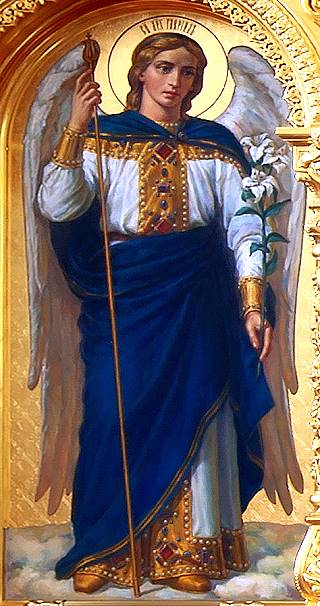 Архангел Гавриил. Икона из иконостаса Рождественского собора Курской-Коренной пустыни.