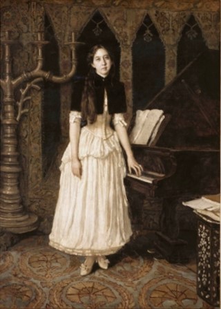 Васнецов Виктор Михайлович. Портрет Е.А. Праховой. 1894 г.