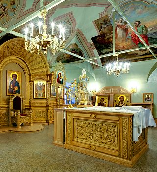 Престол в алтаре Богоявленского собора бывшего Богоявленского монастыря.