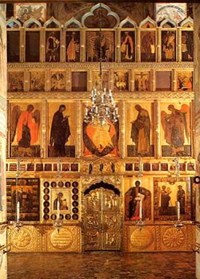 Иконостас Благовещенского собора в Кремле, г. Москва.